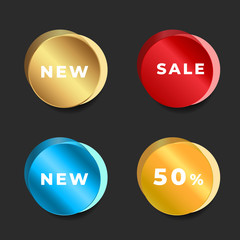 라벨, 리본 벡터