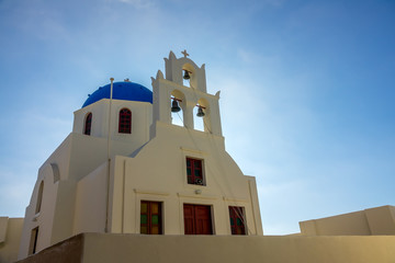 Fototapeta premium Greek Church in Santorini
