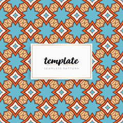 Background mandala seamless pattern vector