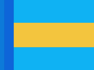 Fototapeta premium Blue and yellow flat geometry wallpaper