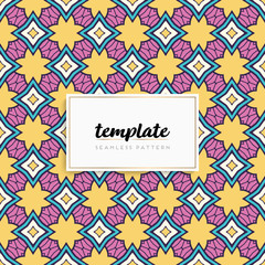 Background mandala seamless pattern vector