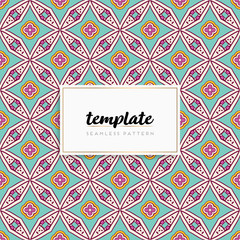 Background mandala seamless pattern vector