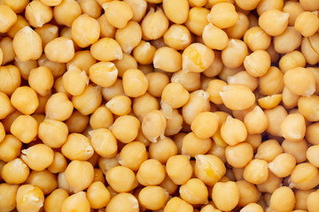 Fresh Chickpeas isolated on background, legume, food concept