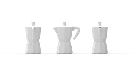 3D rendering of a coffeemaker pressure small tool isolated on white background