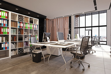 contemporary loft office