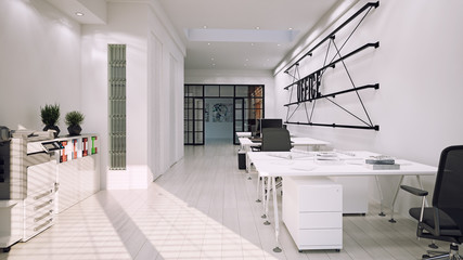 contemporary loft office