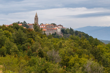 View to medieval Labin town on Istria peninsula, Croatia