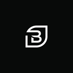 Letter B / initial B abstract icon vector logo design template