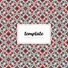 Background mandala seamless pattern vector