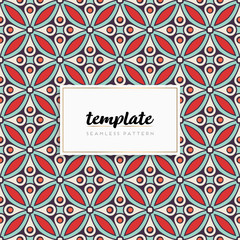 Background mandala seamless pattern vector