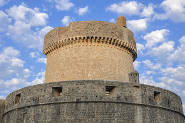 Fototapeta na wymiar The Old Town of Dubrovnik, Fortress Lovrijenac