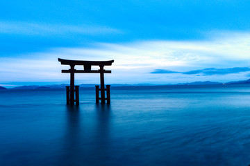 湖の鳥居