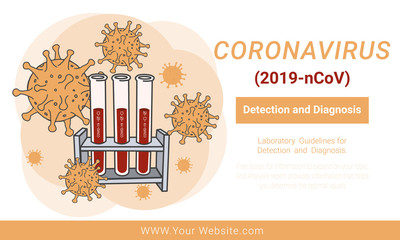 Coronavirus disease, COVID-19 Background, Wuhan Novel coronavirus 2019-nCoV. Concept of dangerous virus in China with medical cell.