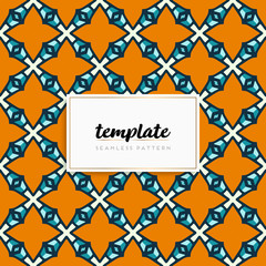 Background mandala seamless pattern vector