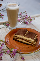 tiramisu with coffee