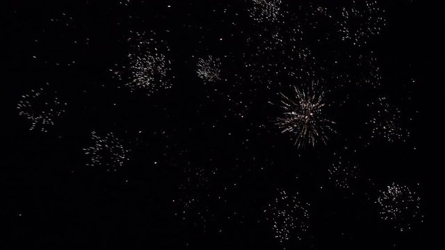 Fireworks at night celebration time UK 4K