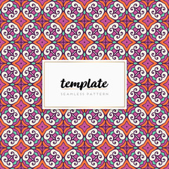 Background mandala seamless pattern vector