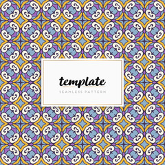 Background mandala seamless pattern vector