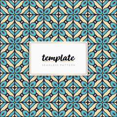 Background mandala seamless pattern vector