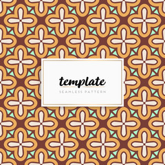 Background mandala seamless pattern vector