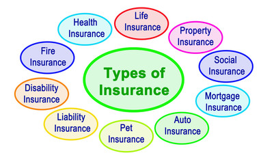 Ten Types of Insurance.