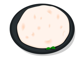 Pathiri Roti indian Chapati or Bread Vector