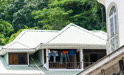 Fototapeta na wymiar View at residence of local at seychelles