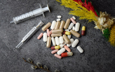 Easter during coronavirus world pandemia