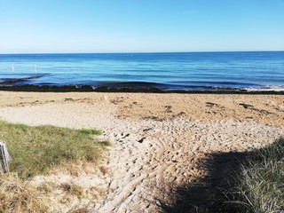 La plage de Colleville-Montgomery (Calvados - Normandie - France)