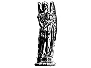 vector de estatuas de angeles