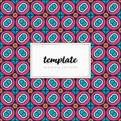 Background mandala seamless pattern vector