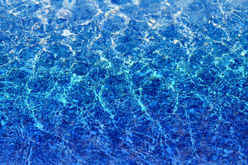 Photo background of bright transparent sea water