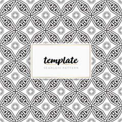 Background mandala seamless pattern vector