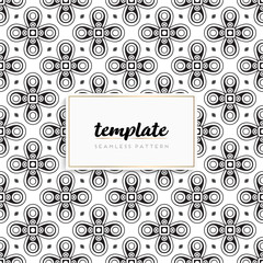 Background mandala seamless pattern vector