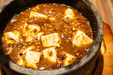 美味しそうな麻婆豆腐の写真