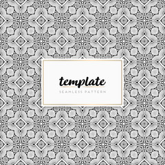 Background mandala seamless pattern vector