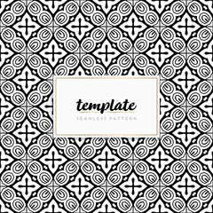 Background mandala seamless pattern vector