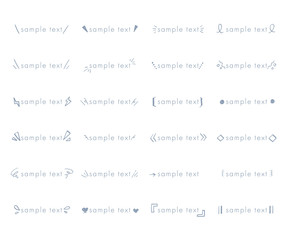 おしゃれな手書きの見出しやタイトルの装飾/素材/タイトル