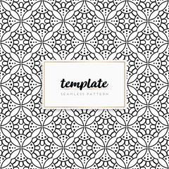 Background mandala seamless pattern vector