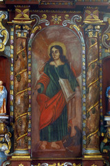 St. John the Evangelist altarpiece at St. Andrew's Church in Laz, Croatia