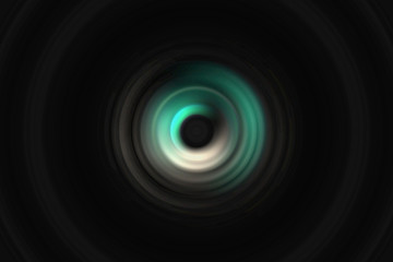 3D rendered speaker shaped circle illustration
