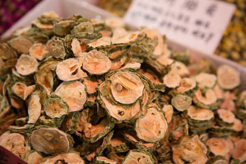 A bunch of bitter melon