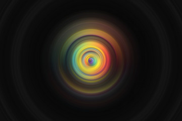 3D rendered speaker shaped circle illustration