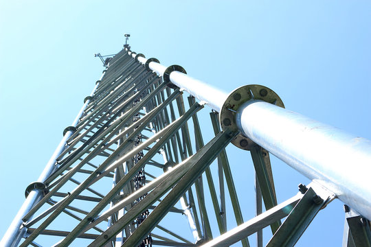The telephone tower with antenna 4.