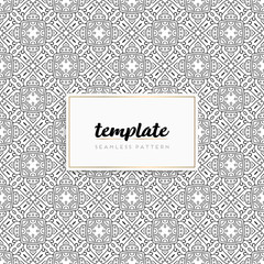 Background mandala seamless pattern vector