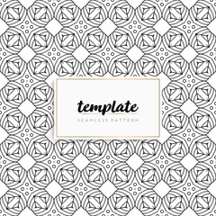 Background mandala seamless pattern vector