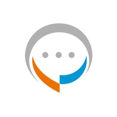 communication logo design icon template. Vector illustrations