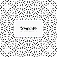Background mandala seamless pattern vector