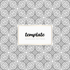 Background mandala seamless pattern vector