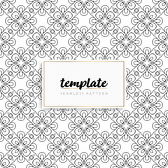 Background mandala seamless pattern vector